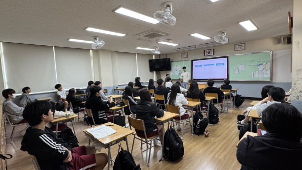 월산중학교 요청, 장애인식개선 교육 강의 진행