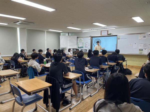 반림중학교 요청, 장애인식개선 교육 강의 진행