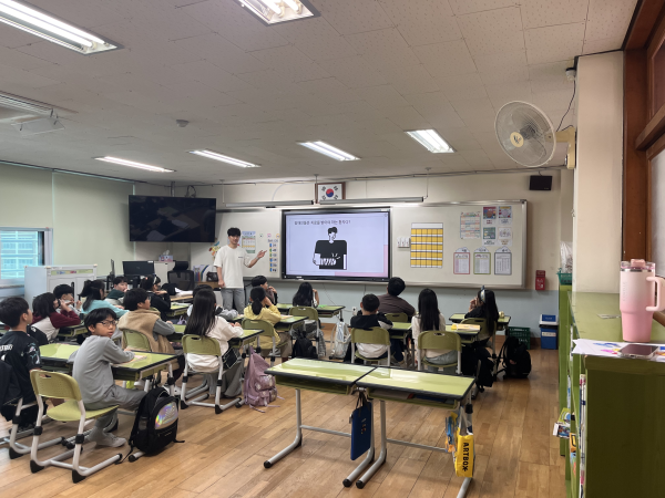 대방중학교 요청, 장애인식개선 교육 강의 진행