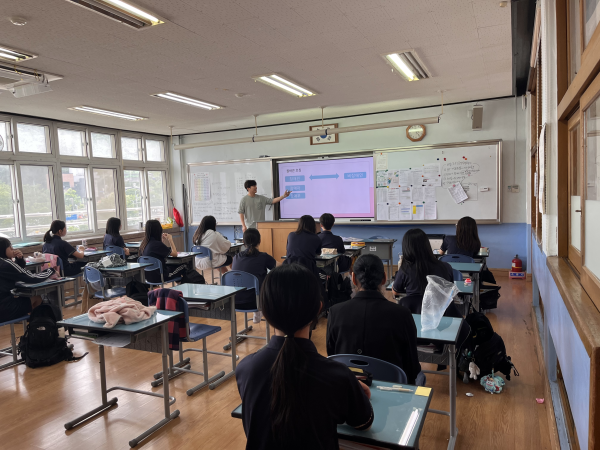 마산여자중학교 요청, 장애인식개선 교육 강의 진행
